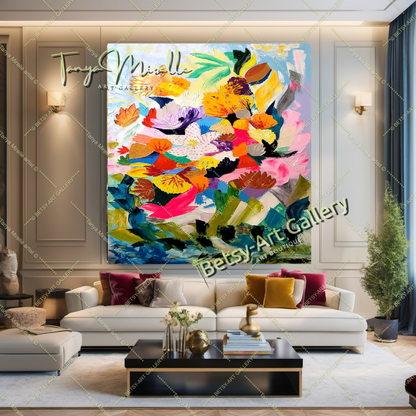 {{ product.title }} canvas artwork by Tanya Mirelle – modern wall decor – original artwork for home, living room, office, or gallery