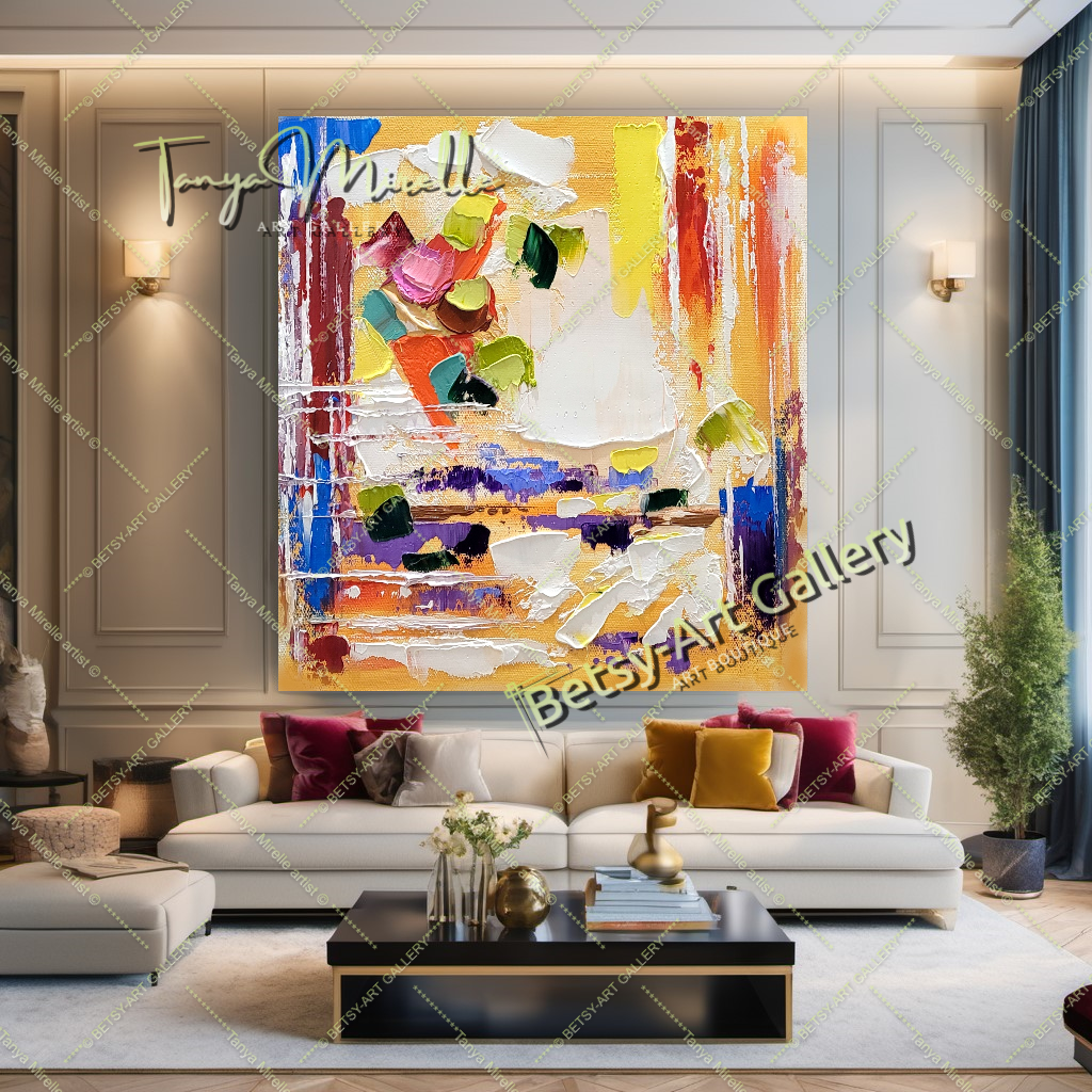 {{ product.title }} canvas artwork by Tanya Mirelle – modern wall decor – original artwork for home, living room, office, or gallery