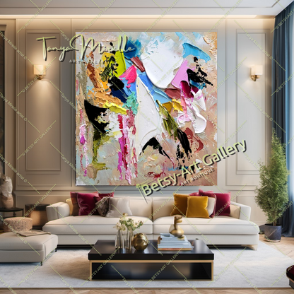 {{ product.title }} canvas artwork by Tanya Mirelle – modern wall decor – original artwork for home, living room, office, or gallery
