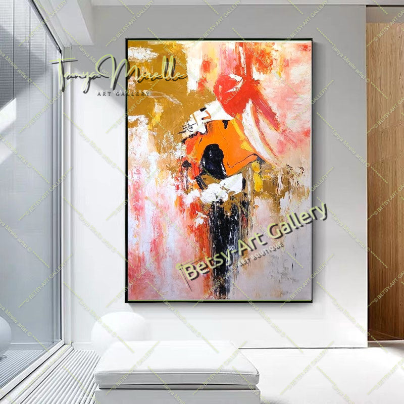 Large Creative Abstract Painting on Canvas for living room – Large – Oil on Canvas – {{ product.title }} canvas artwork by Tanya Mirelle – modern wall decor – original artwork for home, living room, office, or gallery – original artwork by BETSY-ART GALLERY