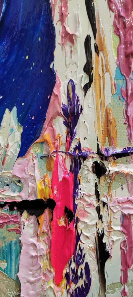 Modern Abstract Wall Art, Large Colorful Impasto Oil Painting on Canvas for Living Room – Large – Oil on Canvas – {{ product.title }} canvas artwork by Tanya Mirelle – modern wall decor – original artwork for home, living room, office, or gallery – original artwork by BETSY-ART GALLERY