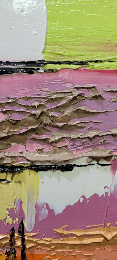 Colorful Abstract Painting, Geomertric Impasto Oil Painting on Canvas, Large Modern Wall Art – Large – Oil on Canvas – {{ product.title }} canvas artwork by Tanya Mirelle – modern wall decor – original artwork for home, living room, office, or gallery – original artwork by BETSY-ART GALLERY