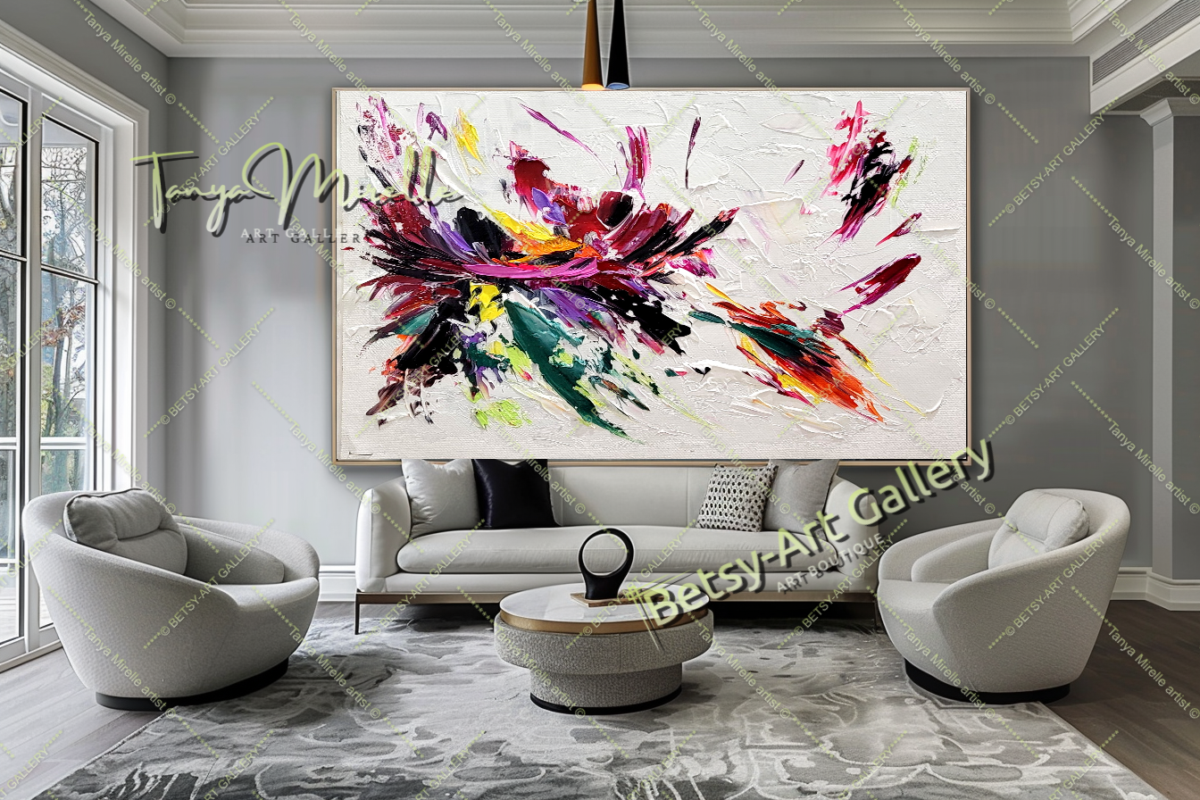 {{ product.title }} canvas artwork by Tanya Mirelle – modern wall decor – original artwork for home, living room, office, or gallery