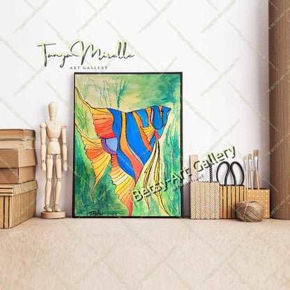 EXTRA LARGE Peinture à l’huile d’empâtement sur toile / Pas de cadre