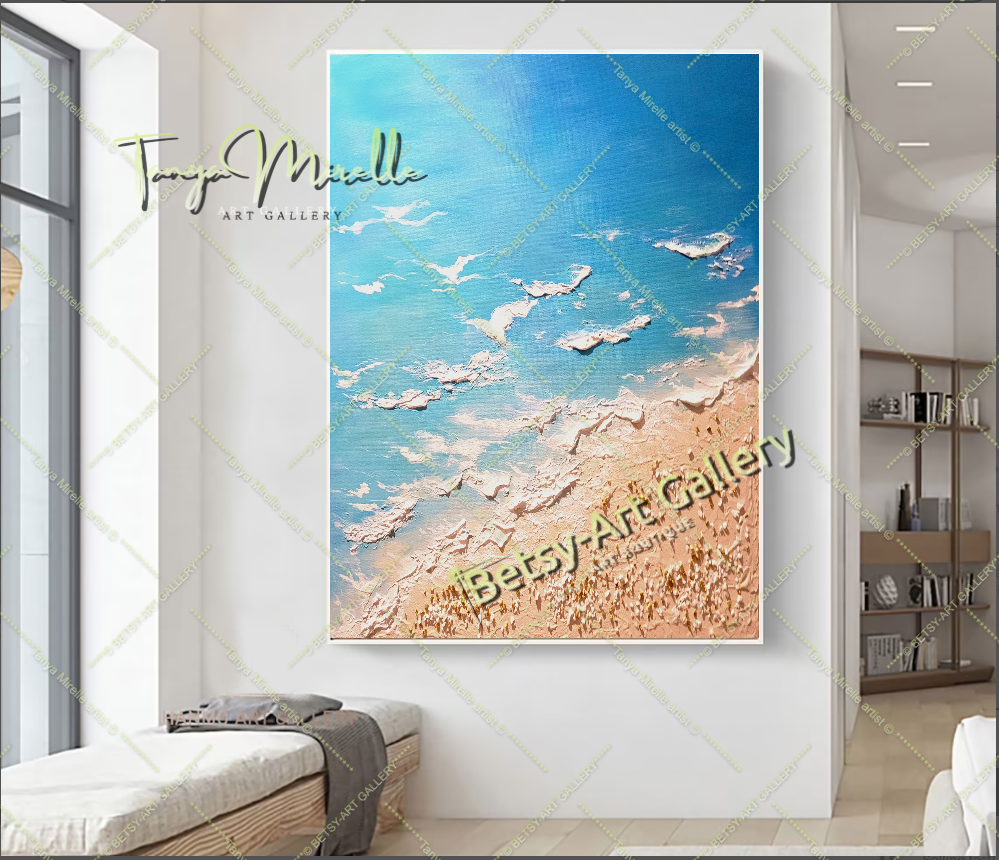 {{ product.title }} canvas artwork by Tanya Mirelle – modern wall decor – original artwork for home, living room, office, or gallery