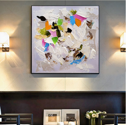 Modern Abstract Art for Living room, Impasto Oil Painting on Canvas