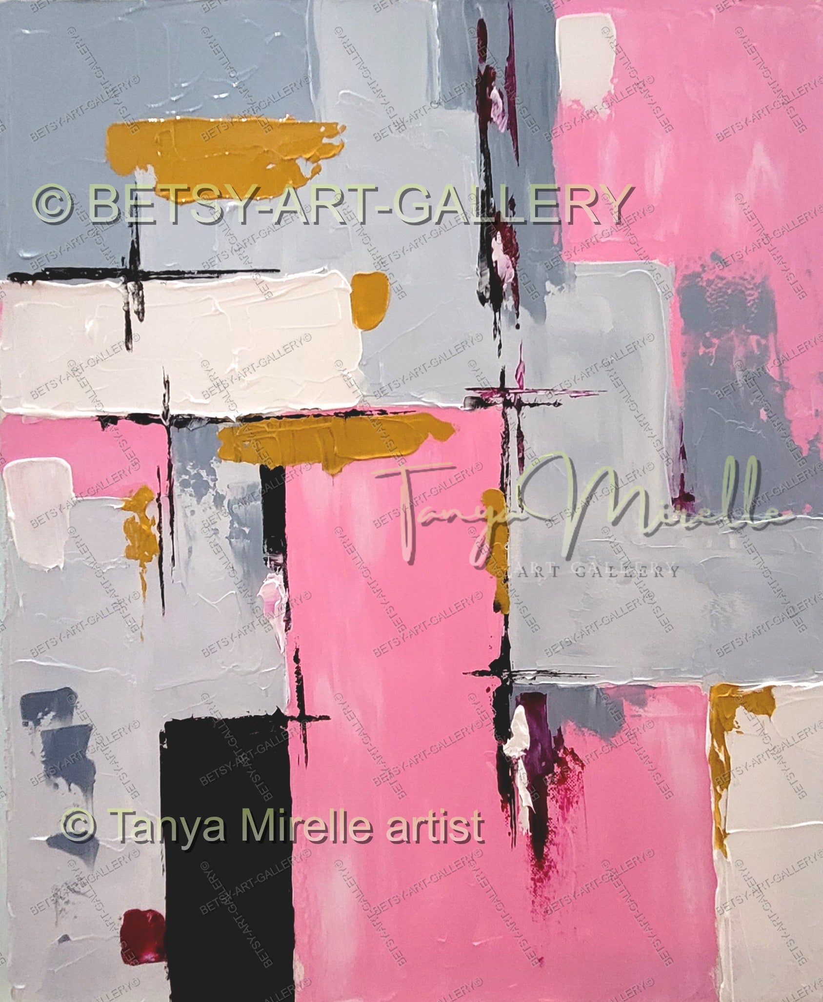 {{ product.title }} canvas artwork by Tanya Mirelle – modern wall decor – original artwork for home, living room, office, or gallery