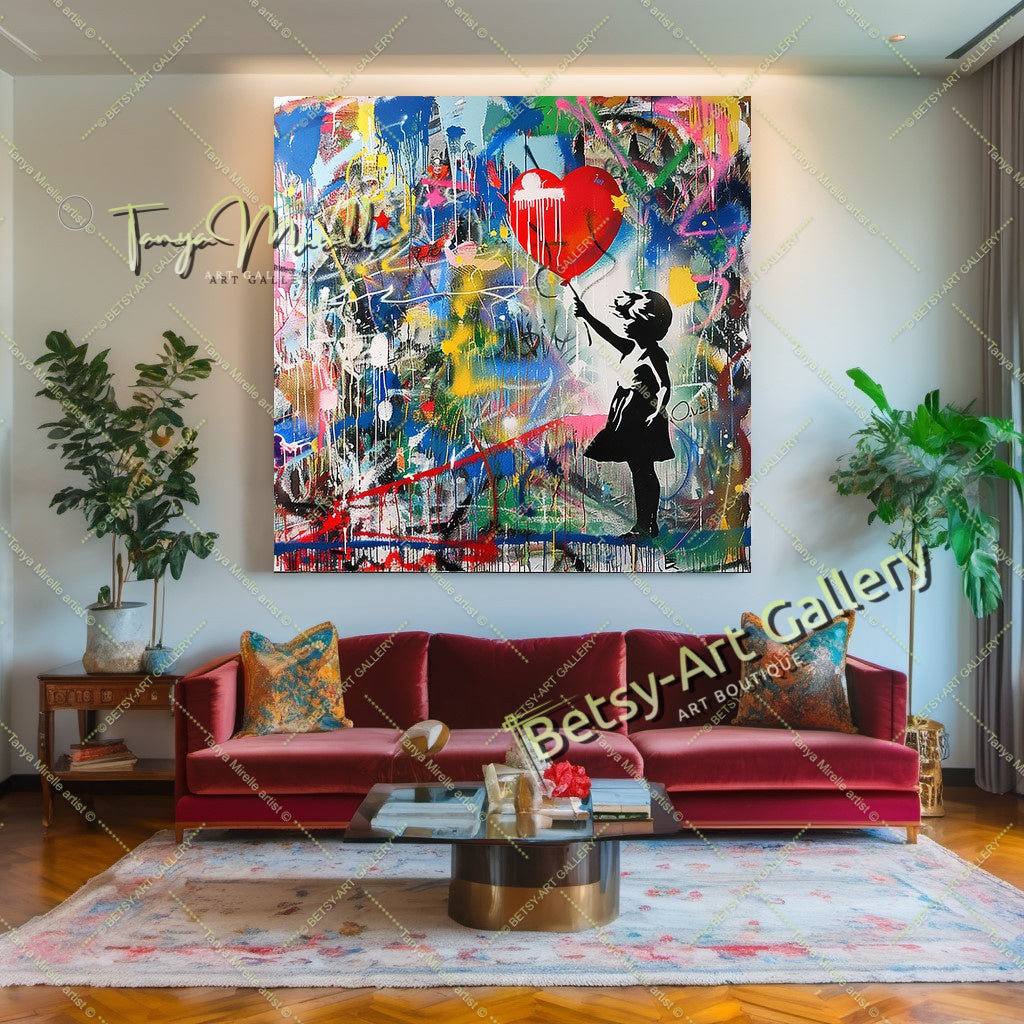 КВАДРАТ Grande toile imprimée étirée / Légendaire Marilyn Monroe en robe rouge / Impression d’art mural moderne