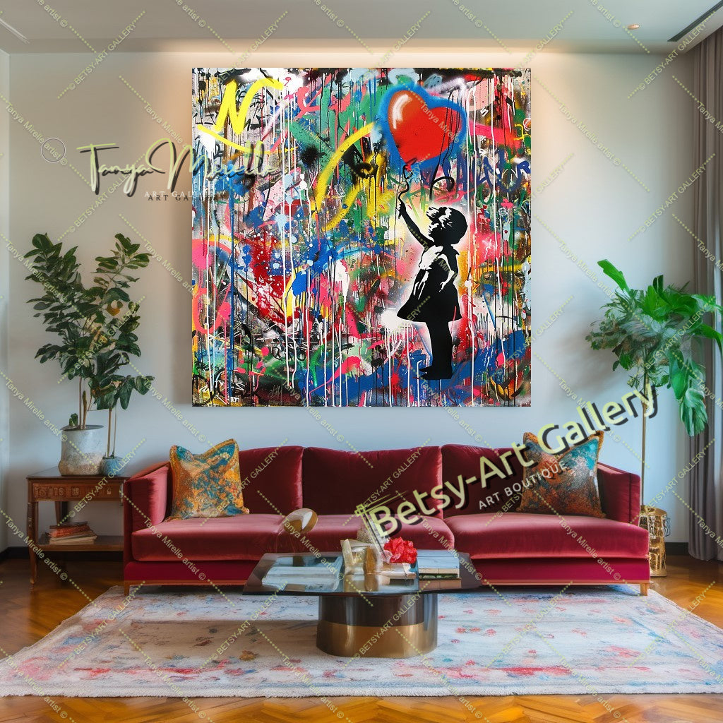 КВАДРАТ Grande toile imprimée étirée / Légendaire Marilyn Monroe en robe rouge / Impression d’art mural moderne