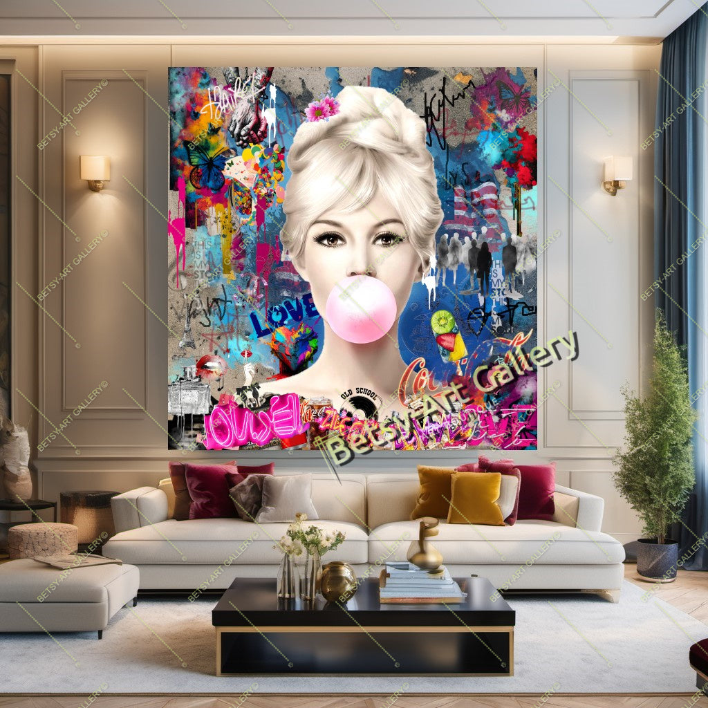 {{ product.title }} canvas artwork by Tanya Mirelle – modern wall decor – original artwork for home, living room, office, or gallery