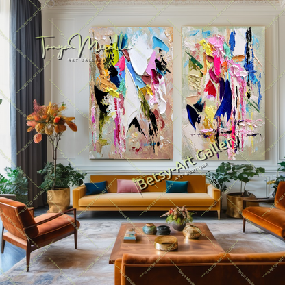 {{ product.title }} canvas artwork by Tanya Mirelle – modern wall decor – original artwork for home, living room, office, or gallery
