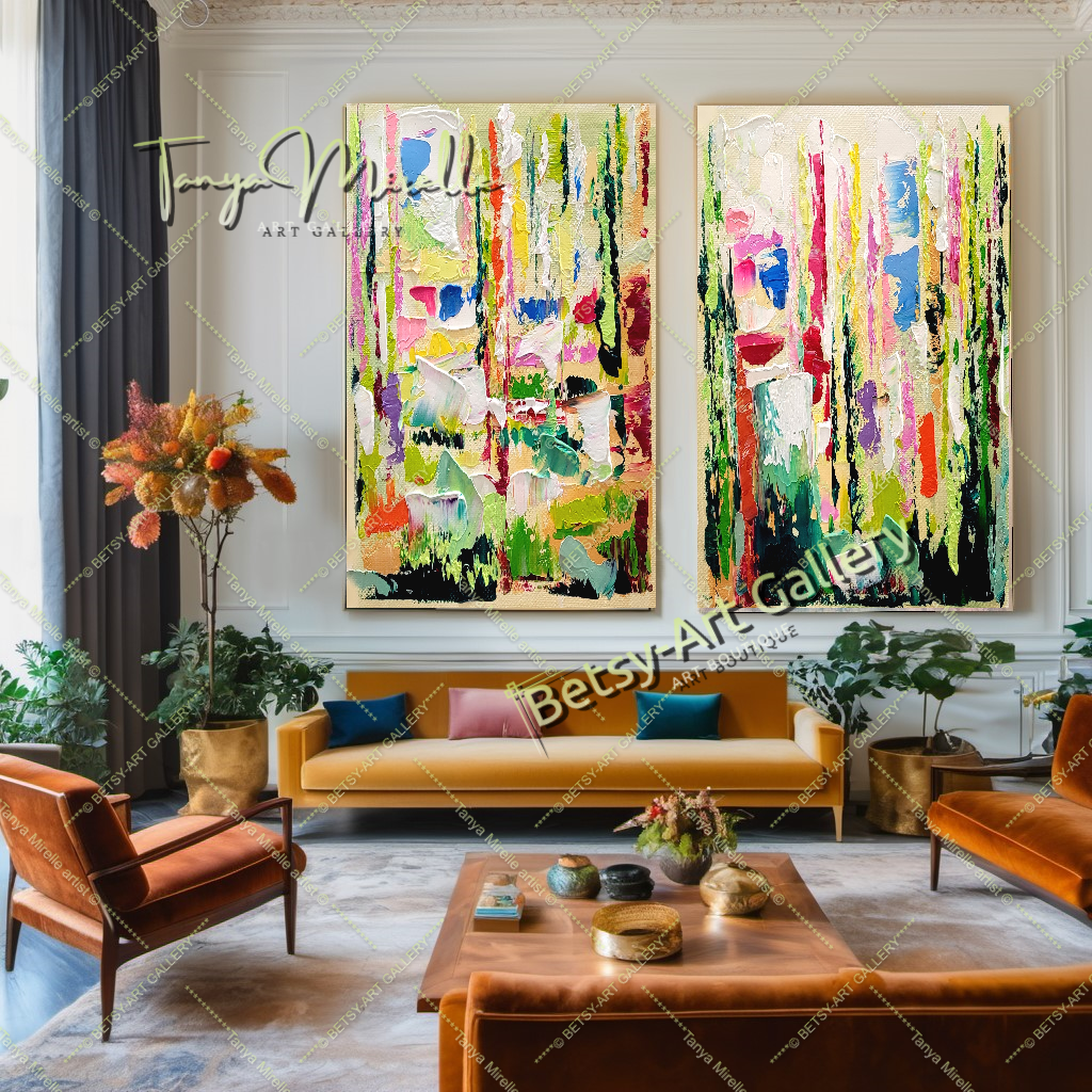 {{ product.title }} canvas artwork by Tanya Mirelle – modern wall decor – original artwork for home, living room, office, or gallery