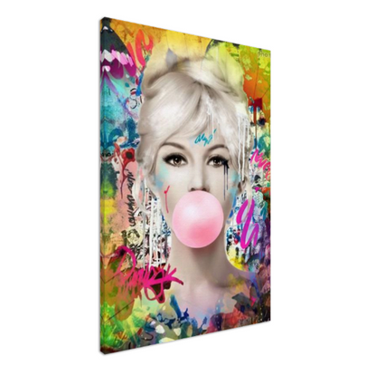 Audrey Hepburn, Marilyn Monroe, Bubble gum Pop Art - Large Canvas Print - Retro Hollywood Print