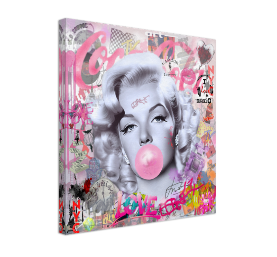 Pink Colors Marilyn Monroe, Bubble Gum Art, Modern Pop Art Print on Canvas {{ shop_name }}Prints canvas print canvas wall art giclée prints graffiti art print graffiti canvas graffiti canvas art large canvas print large wall art Large Wall Art Decor Living Room Art merilyn monroe art print Merilyn Monroe painting modern abstract art modern art print pop art print print on canvas ready to hang canvas street art on canvas stretched canvas art wall art prints