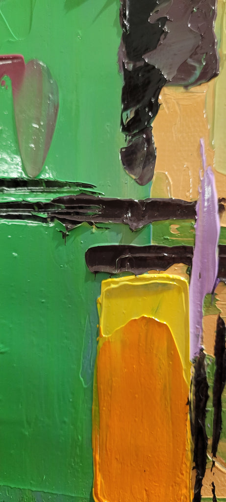 Modern Abstract Art for Living room, Geometric Impasto Oil Painting on Canvas – Large – Oil on Canvas – {{ product.title }} canvas artwork by Tanya Mirelle – modern wall decor – original artwork for home, living room, office, or gallery – original artwork by BETSY-ART GALLERY