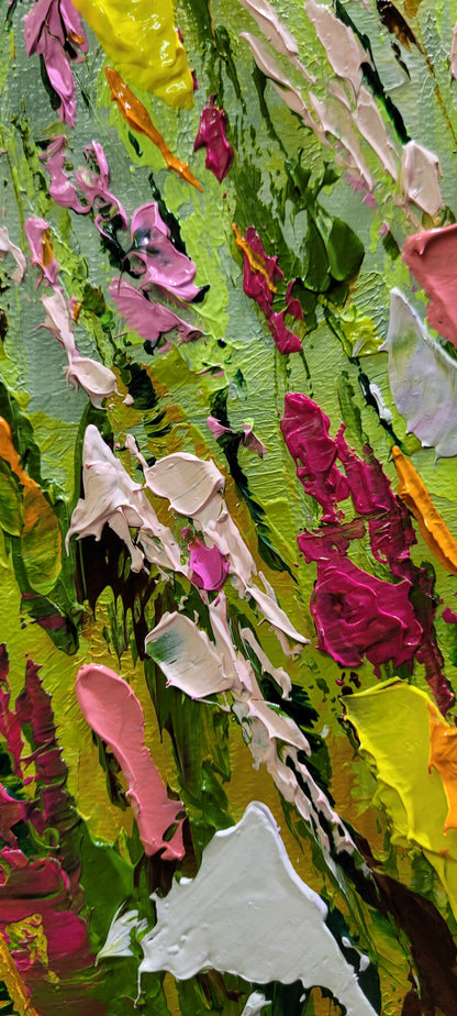 Contemporary Floral Canvas Art Large Painting