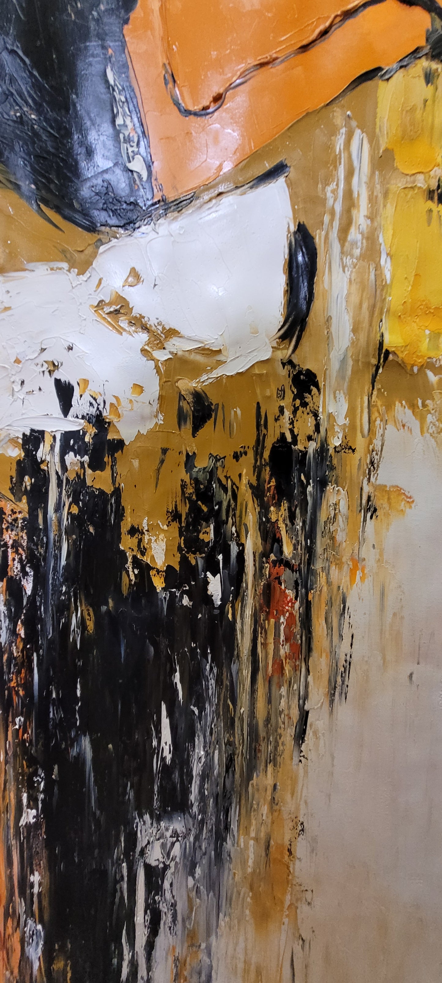 EXTRA LARGE Peinture à l’huile d’empâtement sur toile / Pas de cadre