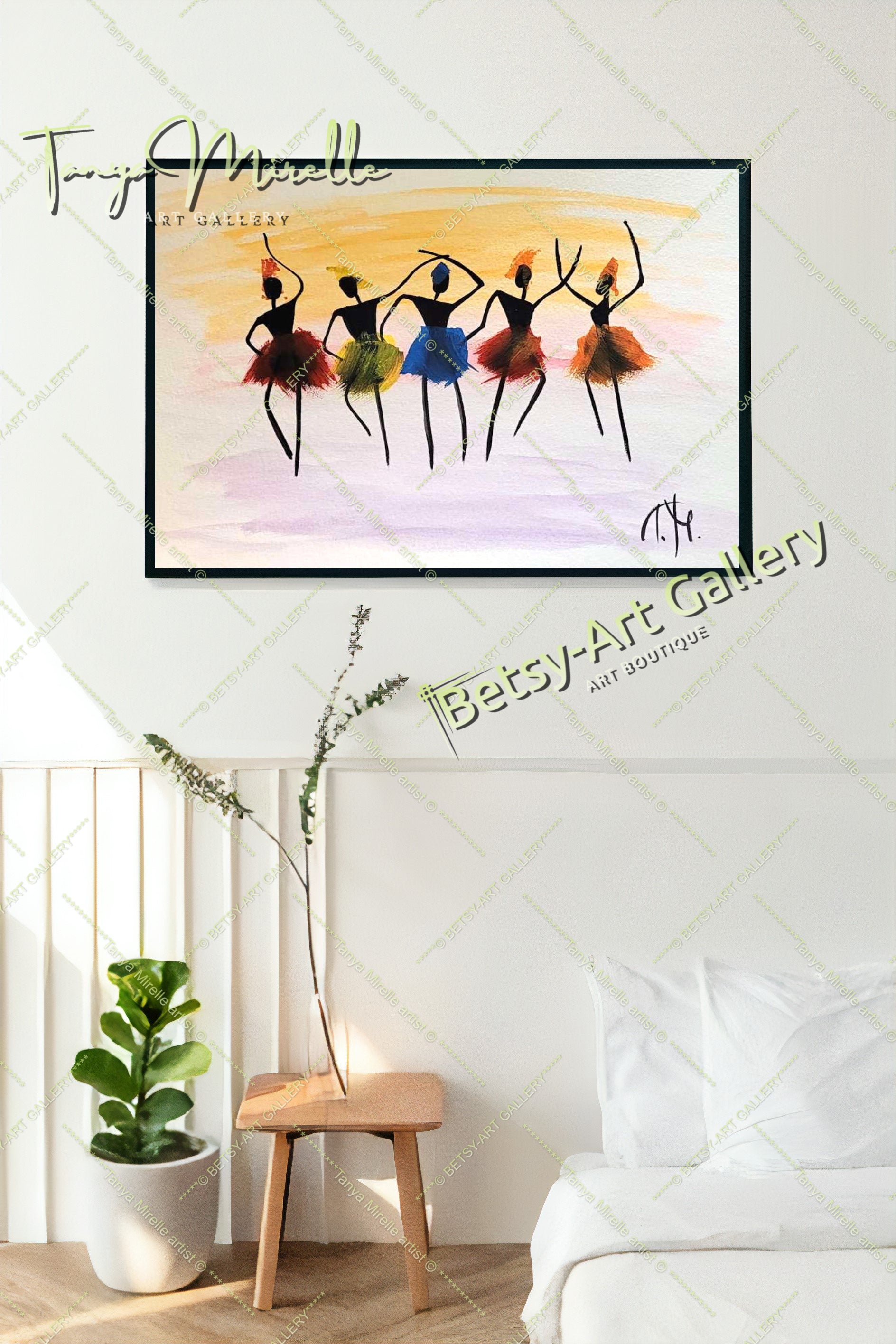 African Colorful Tribal Dancer Art - Watercolor Painting, No Frame {{ shop_name }}watercolor abstract dance print African dance art African decor art for girls birthday gift colorful painting cultural art dance wall art dancer illustration dancer wall art ethnic home decor gift for mom paper painting small painting tribal artwork watercolor art watercolor painting