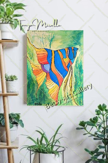 EXTRA LARGE Peinture à l’huile d’empâtement sur toile / Pas de cadre