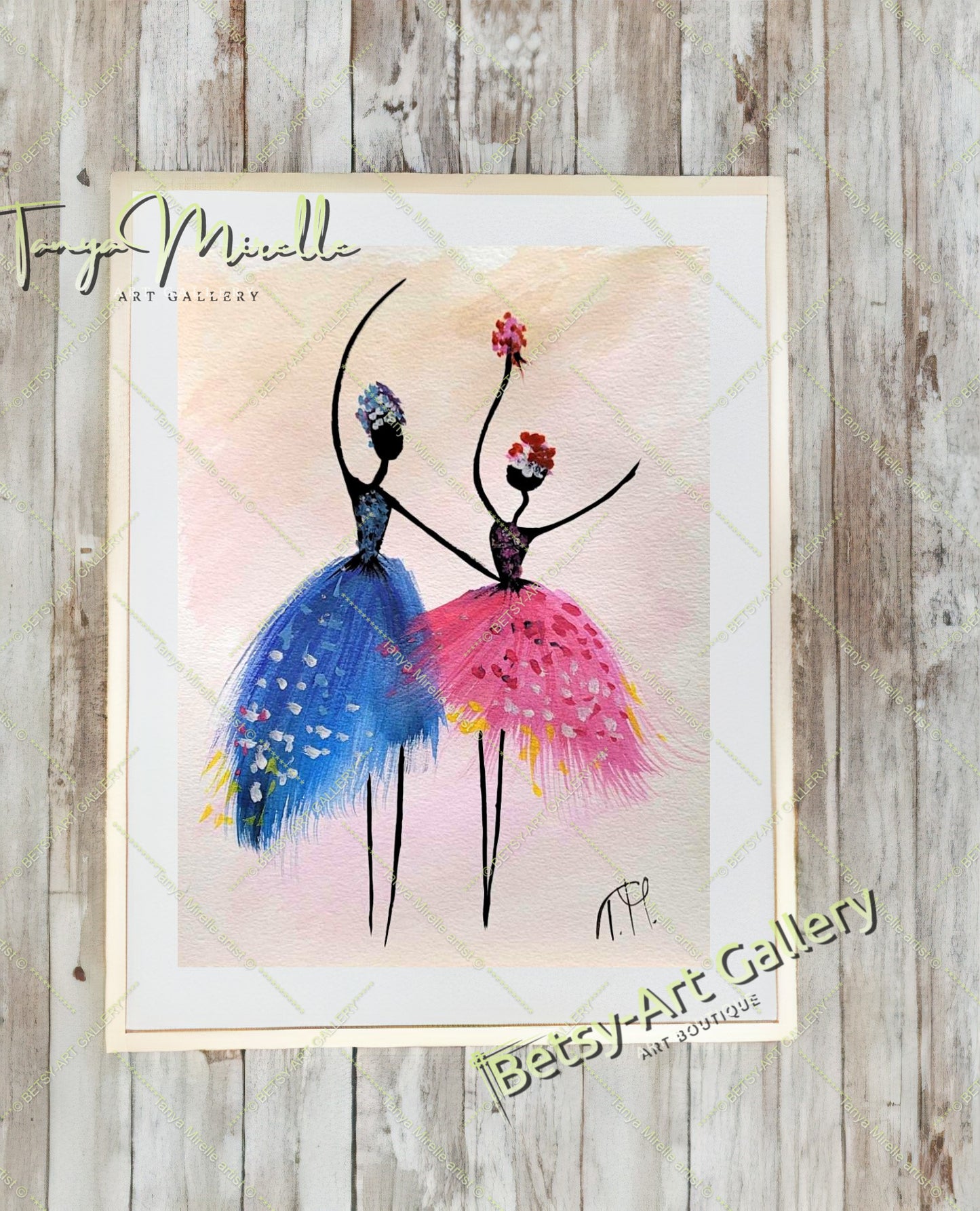 Ballerina Dance Art, Original Watercolor Ballet Painting, No Frame {{ shop_name }}watercolor abstract dance print art for girls Ballerina Dance ballerina print ballet decor ballet painting birthday gift colorful painting dance wall art dancer illustration dancer wall art elegant art gift for mom paper painting small painting watercolor art watercolor painting
