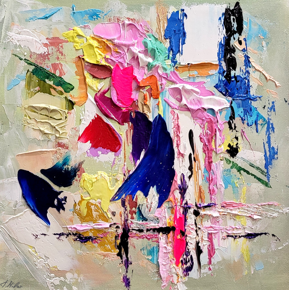 Modern Abstract Wall Art, Large Colorful Impasto Oil Painting on Canvas for Living Room – Large – Oil on Canvas – {{ product.title }} canvas artwork by Tanya Mirelle – modern wall decor – original artwork for home, living room, office, or gallery – original artwork by BETSY-ART GALLERY