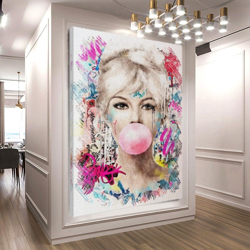 Audrey Hepburn Pencil Art Drawing Art Canvas Print – Large – Oil on Canvas – {{ product.title }} canvas artwork by Tanya Mirelle – modern wall decor – original artwork for home, living room, office, or gallery – original artwork by BETSY-ART GALLERY