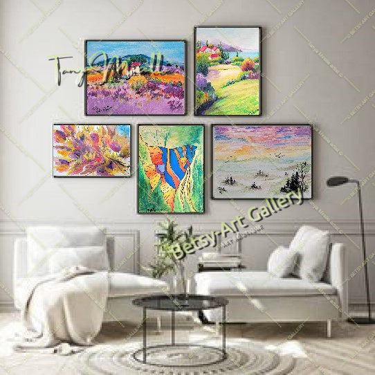 EXTRA LARGE Peinture à l’huile d’empâtement sur toile / Pas de cadre