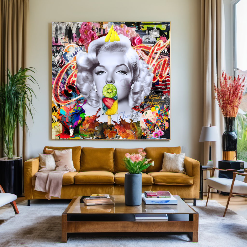 Marilyn Monroe blowing Bubble Gum, Celebreti Portrait, Modern Pop Art Print on Canvas {{ shop_name }}Prints canvas print canvas wall art giclée prints graffiti art print graffiti canvas graffiti canvas art large canvas print large wall art Large Wall Art Decor Living Room Art merilyn monroe art print Merilyn Monroe painting modern abstract art modern art print pop art print print on canvas ready to hang canvas street art on canvas stretched canvas art wall art prints