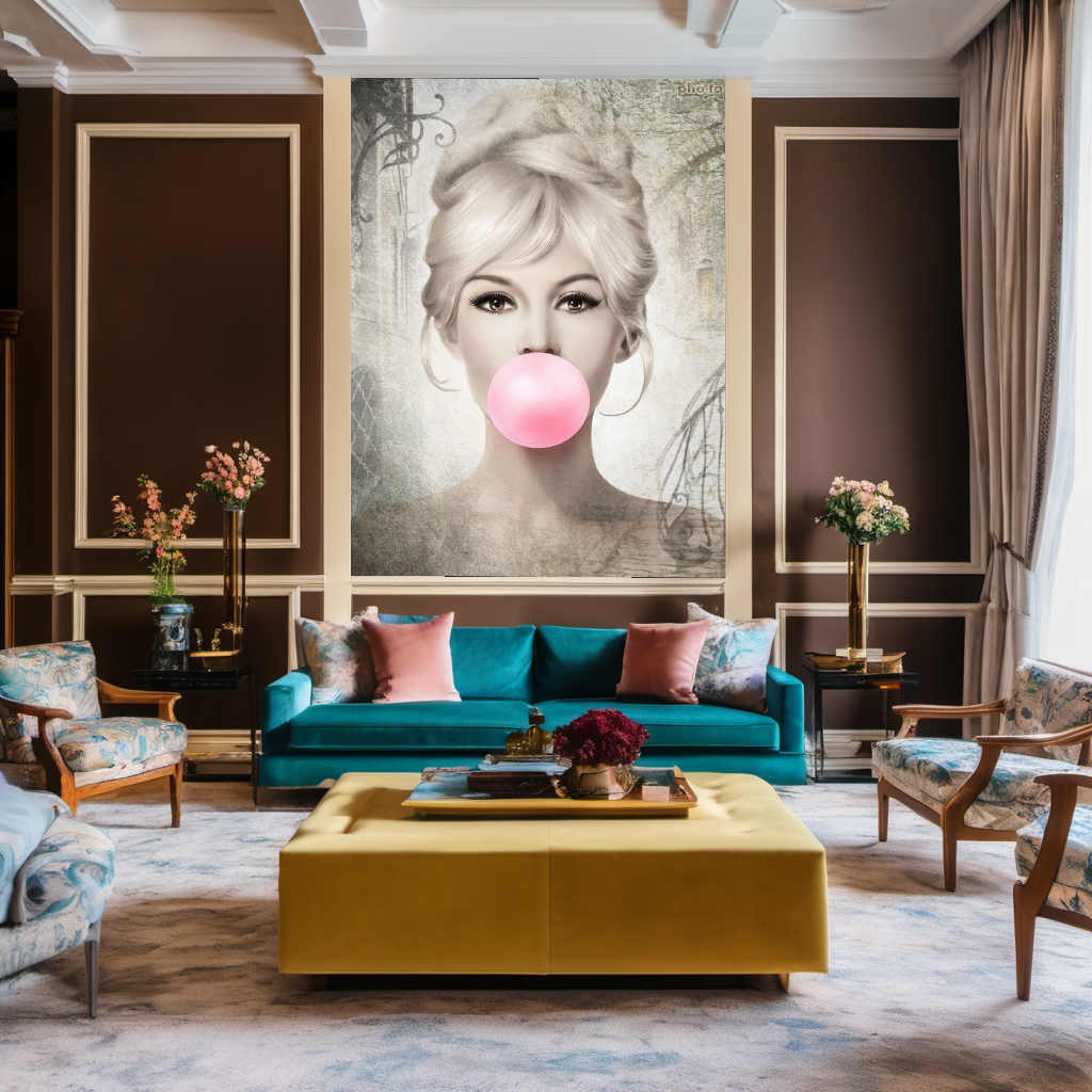 Vintage Pris Art, Audrey Hepburn, Marilyn Monroe and Brigitte Bardot, Modern Pop Art Canvas Print