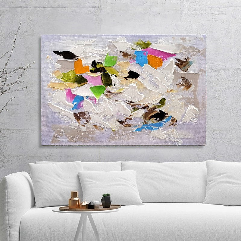 Modern Abstract Art for Living room, Impasto Oil Painting on Canvas