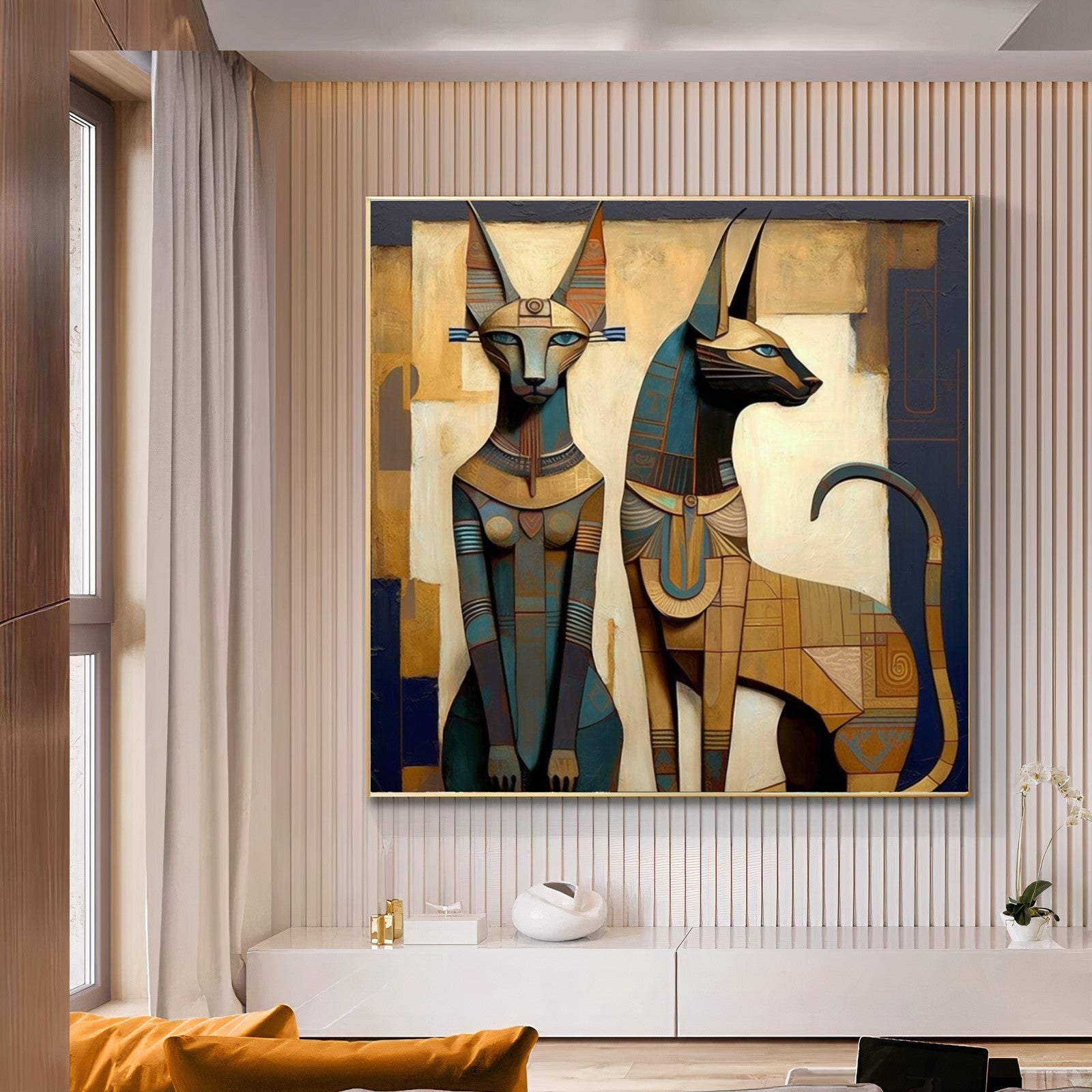 {{ product.title }} canvas artwork by Tanya Mirelle – modern wall decor – original artwork for home, living room, office, or gallery