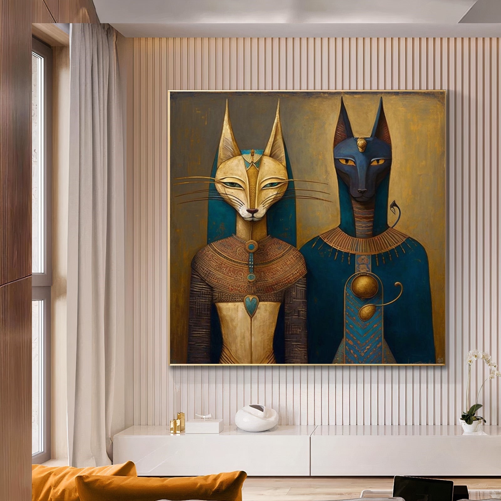 {{ product.title }} canvas artwork by Tanya Mirelle – modern wall decor – original artwork for home, living room, office, or gallery