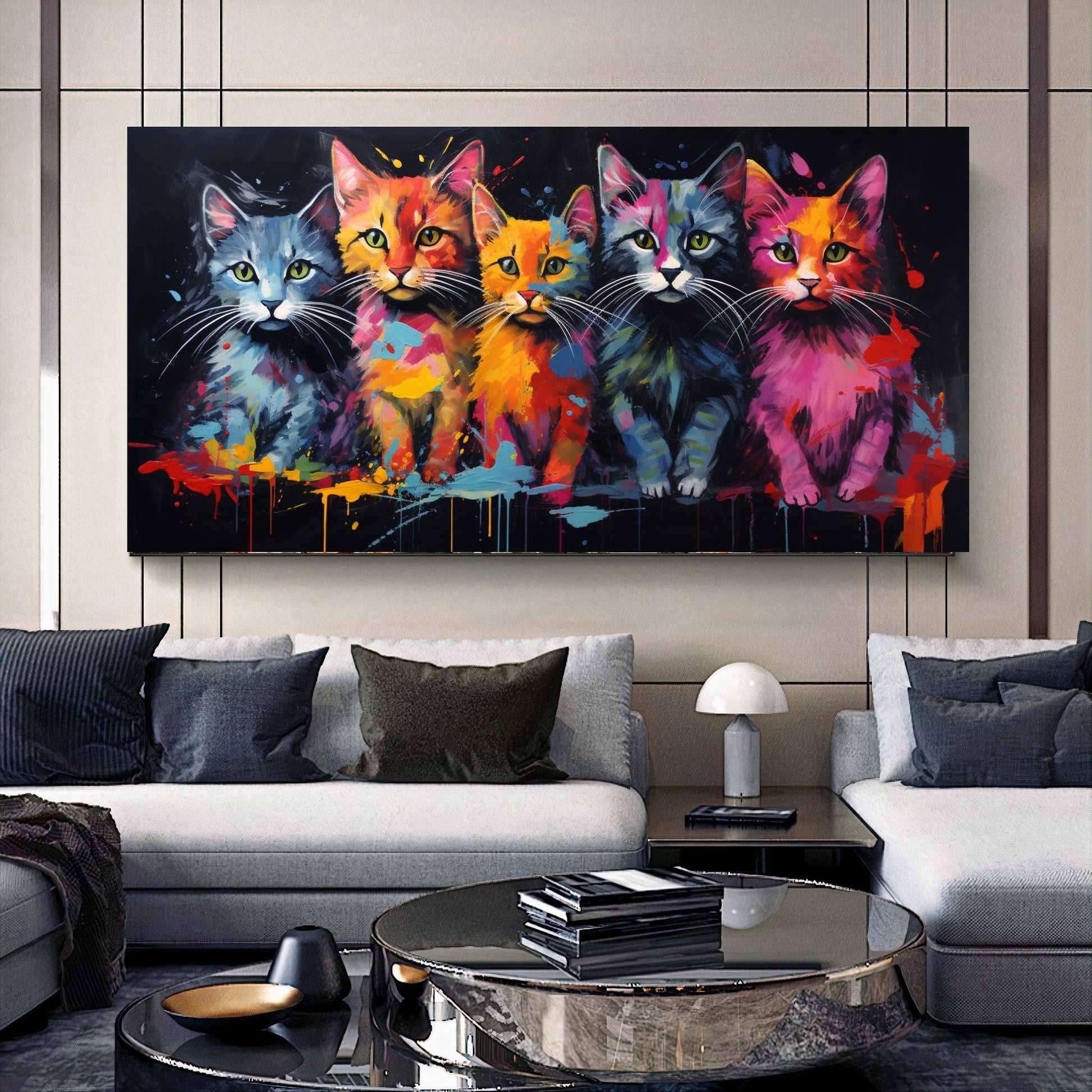 {{ product.title }} canvas artwork by Tanya Mirelle – modern wall decor – original artwork for home, living room, office, or gallery