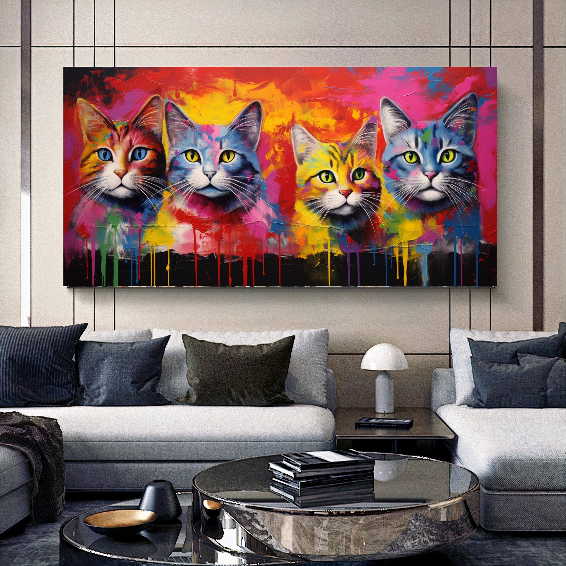 {{ product.title }} canvas artwork by Tanya Mirelle – modern wall decor – original artwork for home, living room, office, or gallery