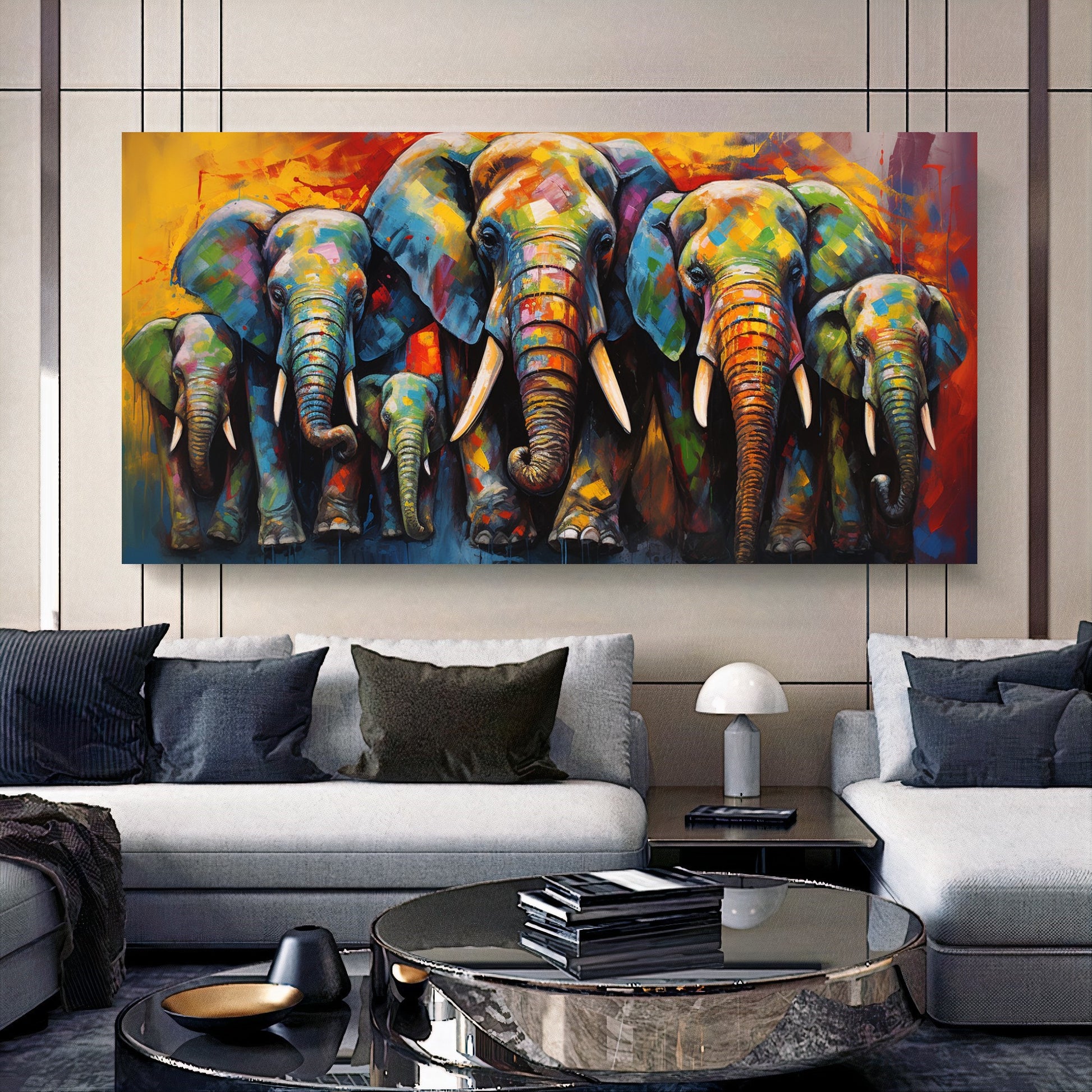 {{ product.title }} canvas artwork by Tanya Mirelle – modern wall decor – original artwork for home, living room, office, or gallery
