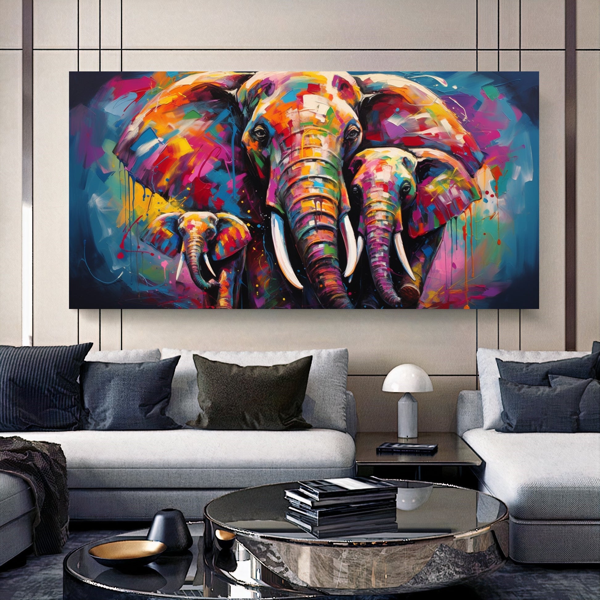 {{ product.title }} canvas artwork by Tanya Mirelle – modern wall decor – original artwork for home, living room, office, or gallery