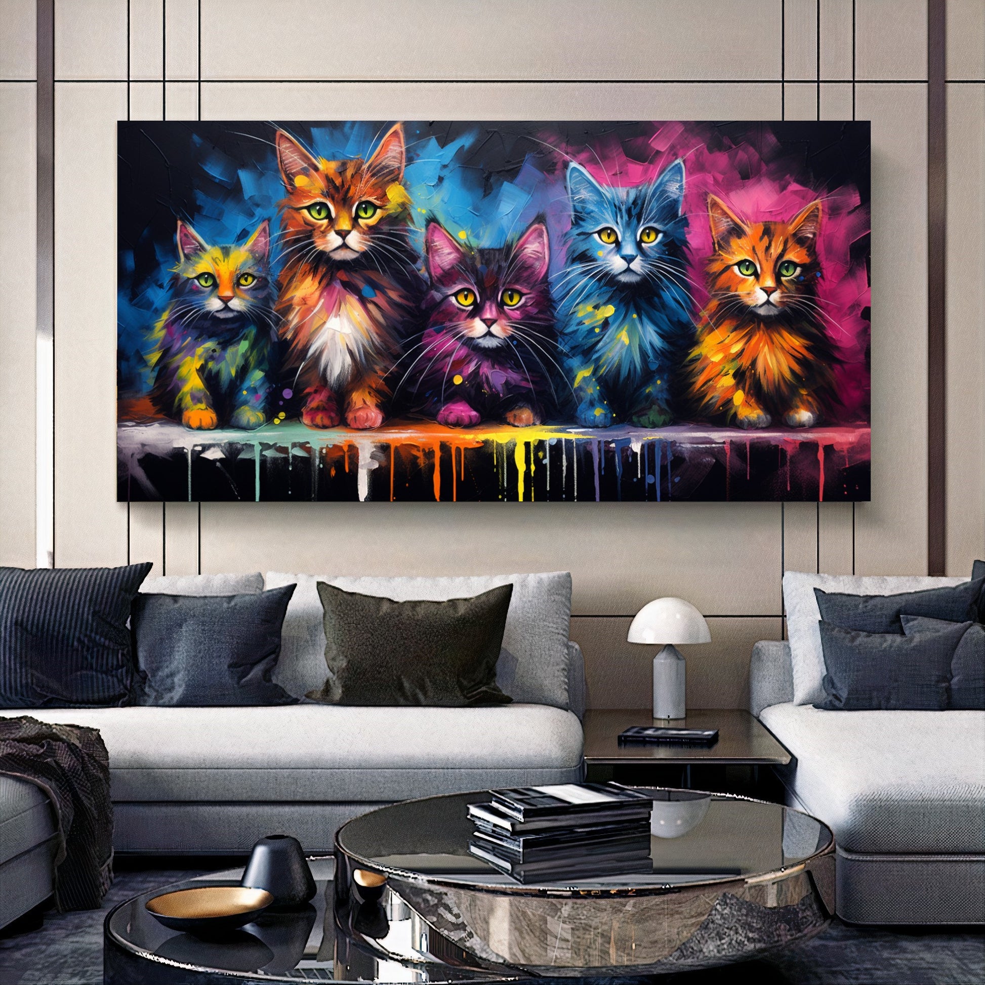 {{ product.title }} canvas artwork by Tanya Mirelle – modern wall decor – original artwork for home, living room, office, or gallery