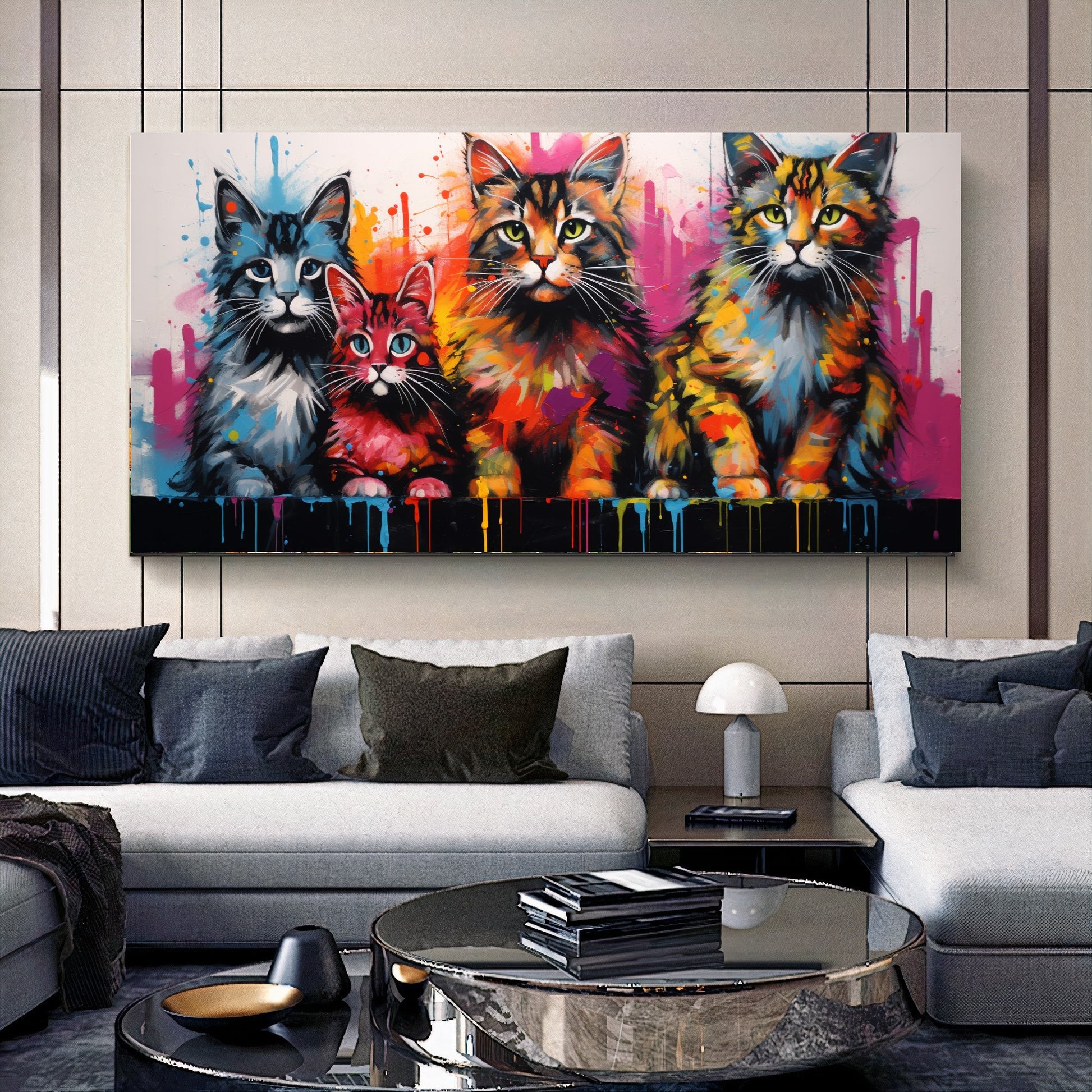 {{ product.title }} canvas artwork by Tanya Mirelle – modern wall decor – original artwork for home, living room, office, or gallery