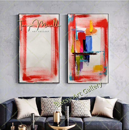 {{ product.title }} canvas artwork by Tanya Mirelle – modern wall decor – original artwork for home, living room, office, or gallery