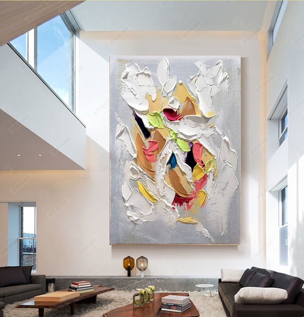 Modern Abstract Art for Living room, Impasto Oil Painting on Canvas – Large – Oil on Canvas – {{ product.title }} canvas artwork by Tanya Mirelle – modern wall decor – original artwork for home, living room, office, or gallery – original artwork by BETSY-ART GALLERY