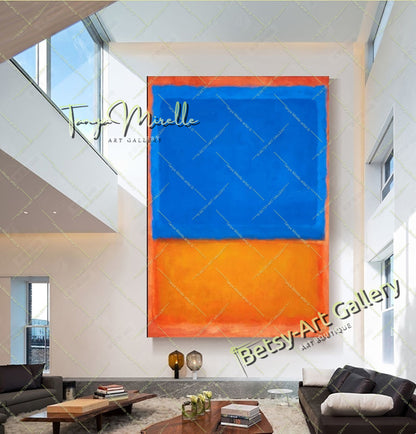 EXTRA LARGE Peinture à l’huile d’empâtement floral sur toile / Pas de cadre