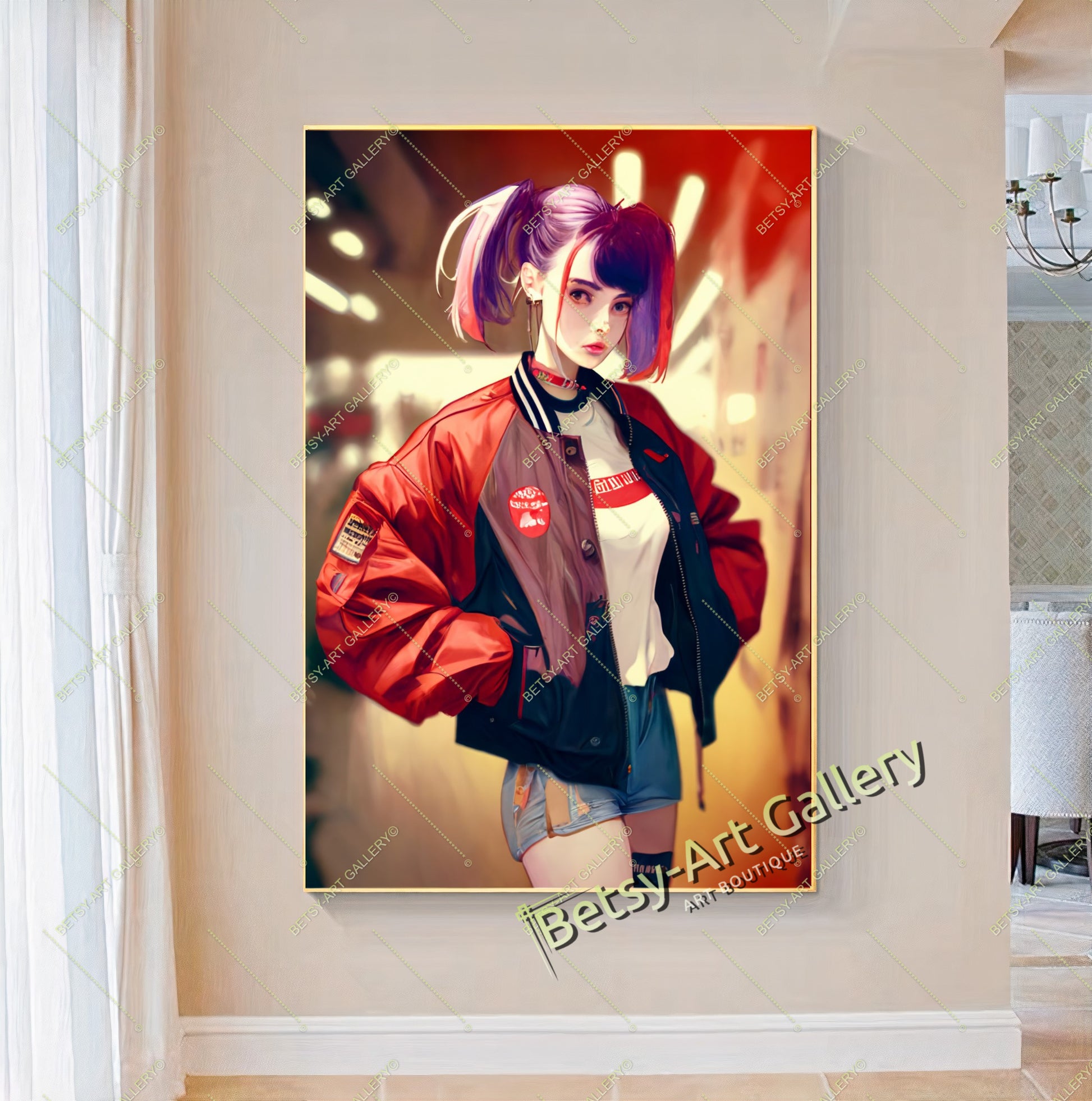 {{ product.title }} canvas artwork by Tanya Mirelle – modern wall decor – original artwork for home, living room, office, or gallery