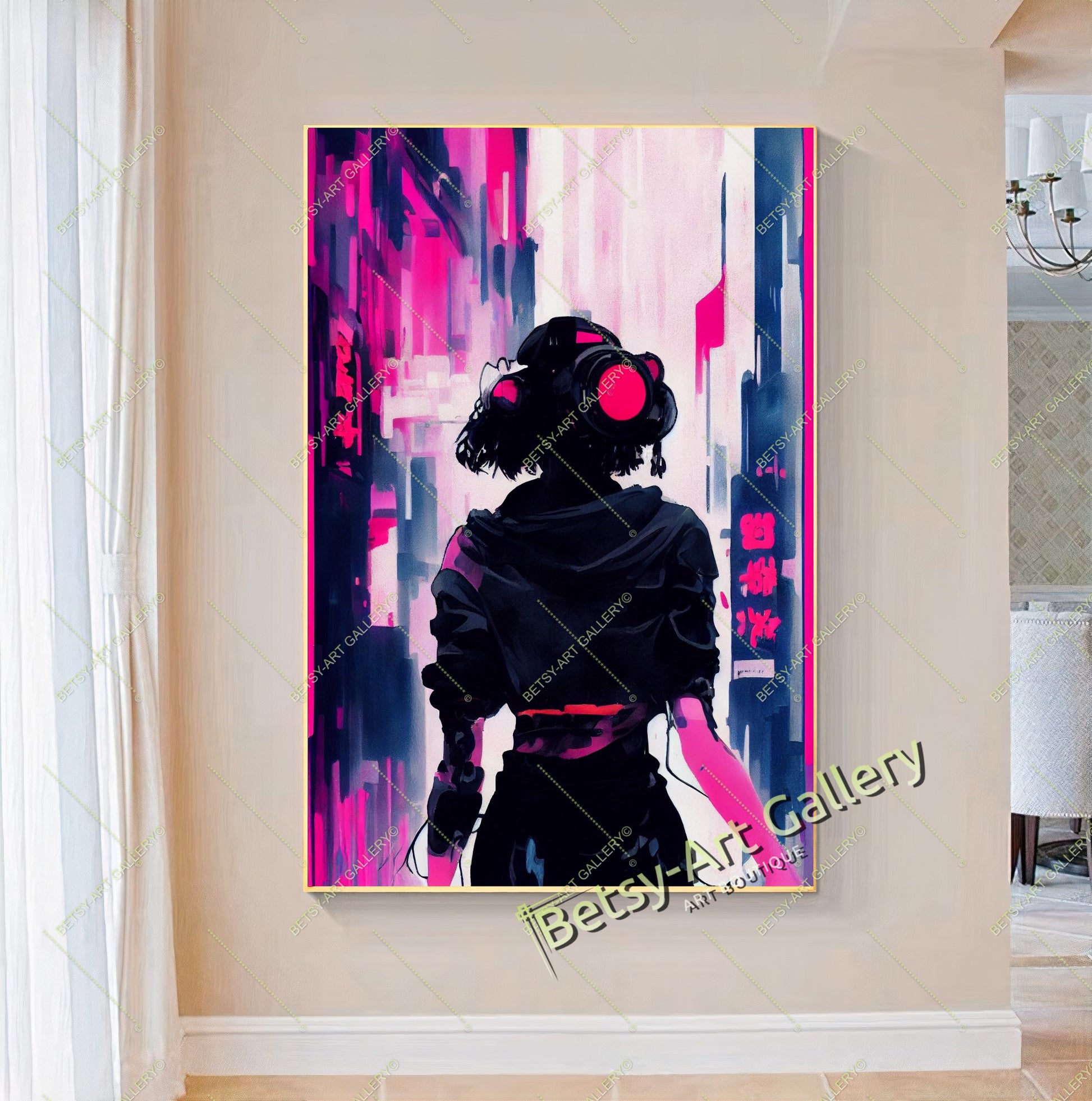 {{ product.title }} canvas artwork by Tanya Mirelle – modern wall decor – original artwork for home, living room, office, or gallery