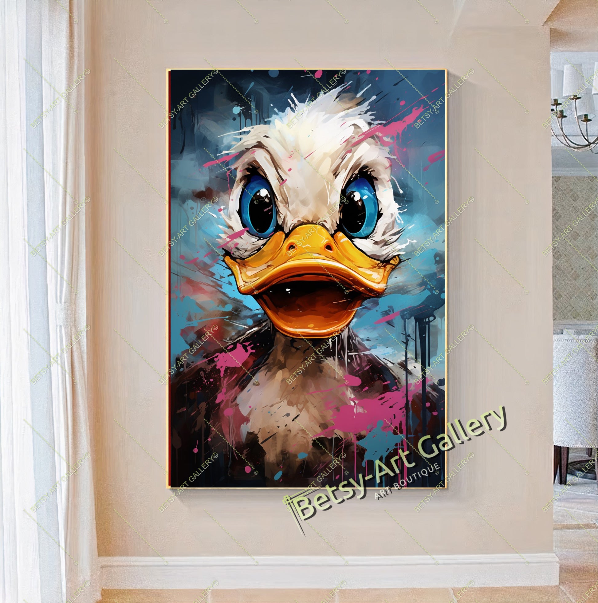 {{ product.title }} canvas artwork by Tanya Mirelle – modern wall decor – original artwork for home, living room, office, or gallery