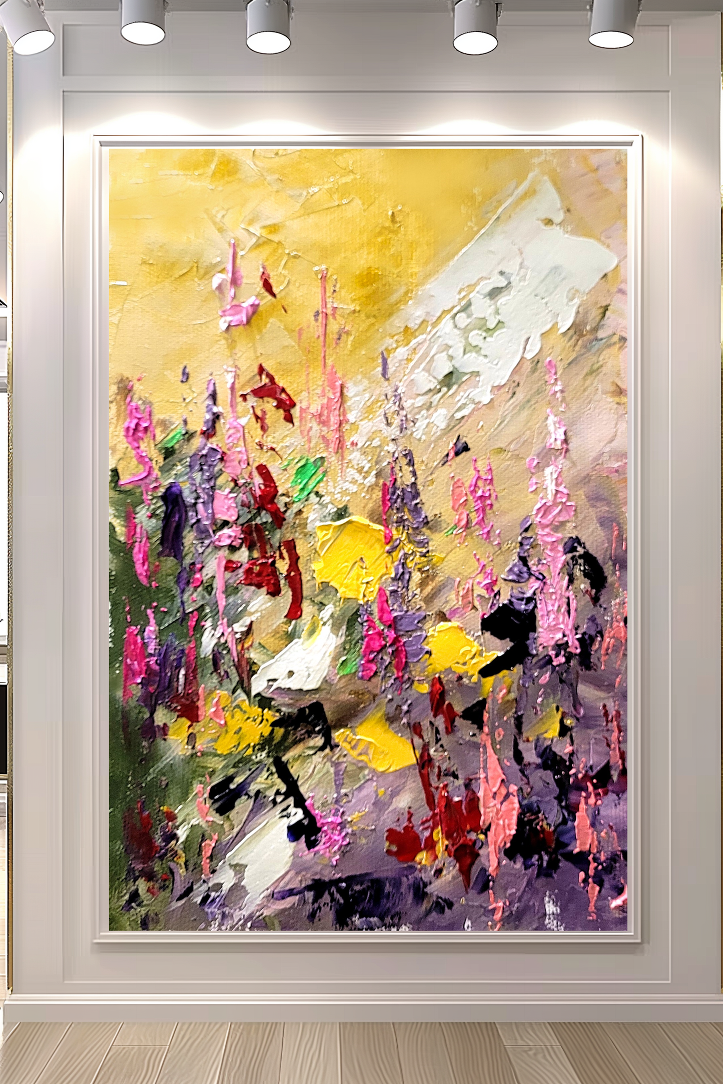 EXTRA LARGE Peinture à l’huile d’empâtement sur toile / Pas de cadre