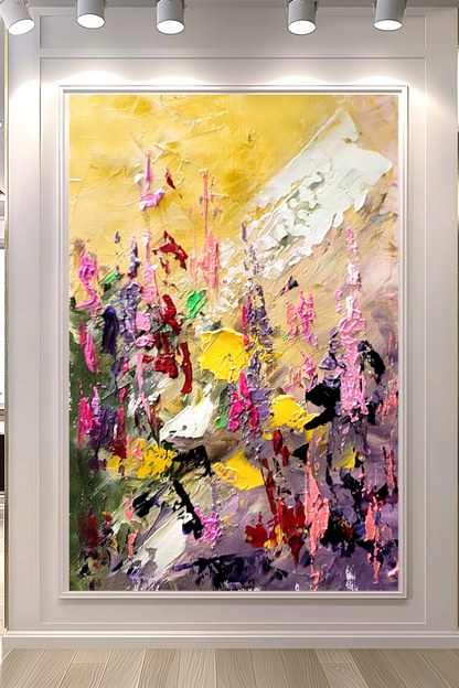 EXTRA LARGE Peinture à l’huile d’empâtement sur toile / Pas de cadre