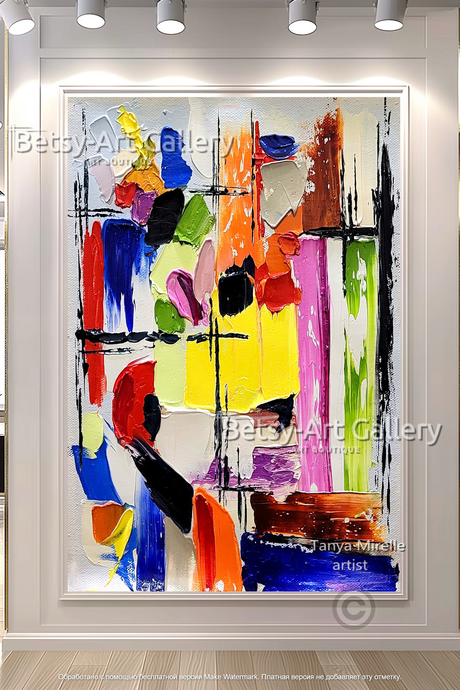 {{ product.title }} canvas artwork by Tanya Mirelle – modern wall decor – original artwork for home, living room, office, or gallery