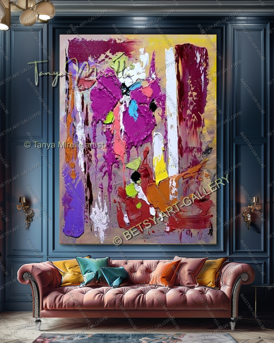 {{ product.title }} canvas artwork by Tanya Mirelle – modern wall decor – original artwork for home, living room, office