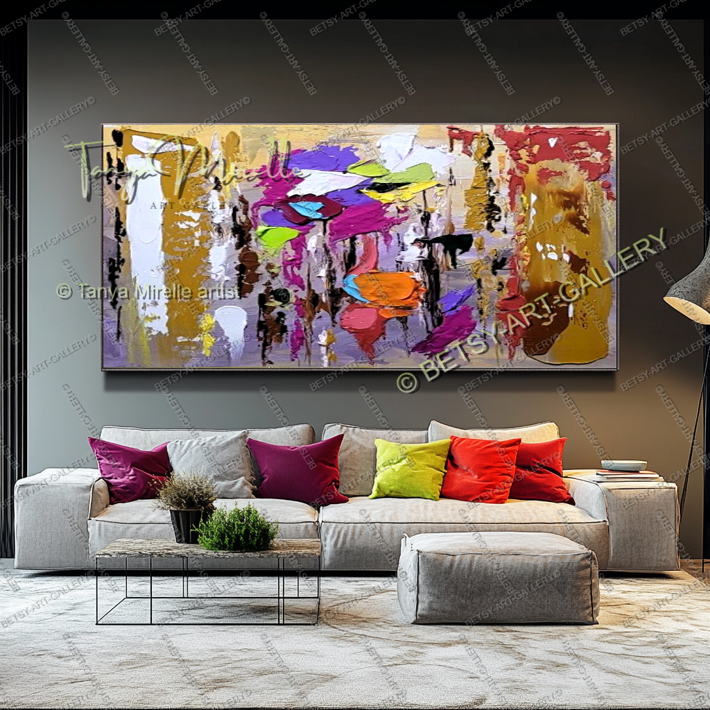 {{ product.title }} canvas artwork by Tanya Mirelle – modern wall decor – original artwork for home, living room, office