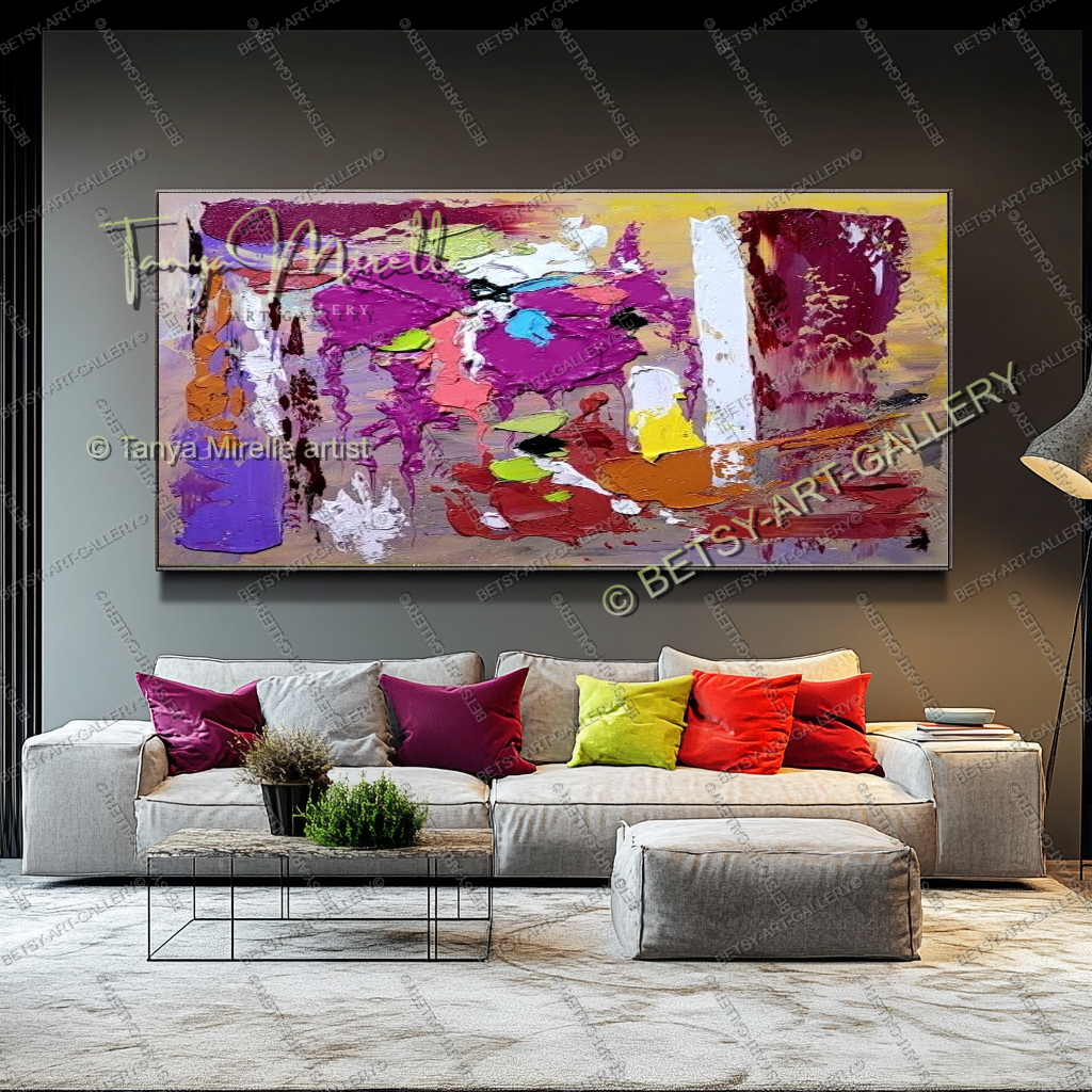 {{ product.title }} canvas artwork by Tanya Mirelle – modern wall decor – original artwork for home, living room, office